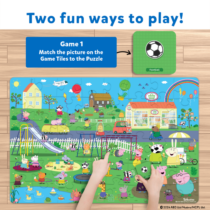 Skillmatics Peppa Pig Floor Puzzle &amp; Game Piece &amp; Play
