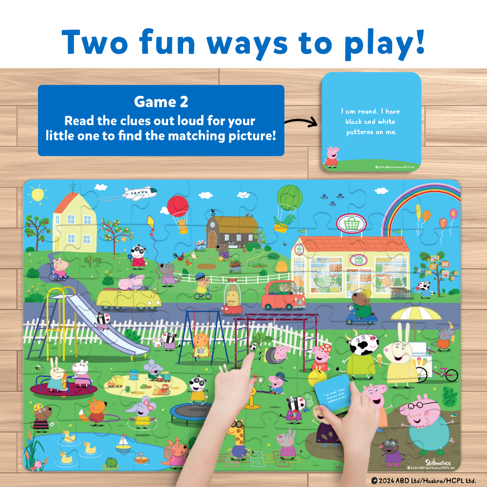 Skillmatics Peppa Pig Floor Puzzle & Game Piece & Play