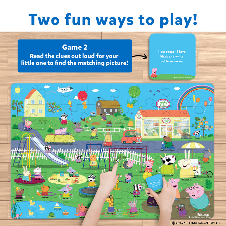 Skillmatics Peppa Pig Floor Puzzle &amp; Game Piece &amp; Play
