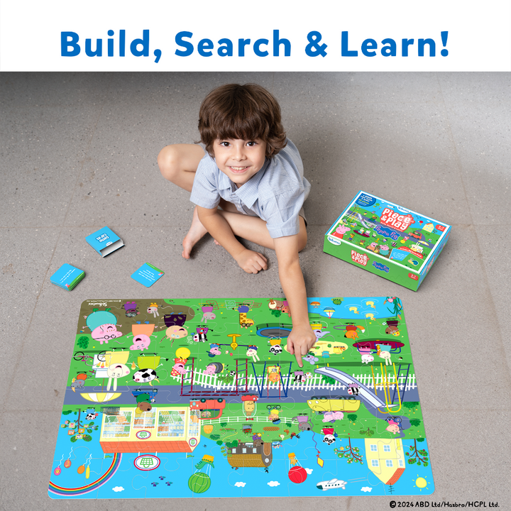 Skillmatics Peppa Pig Floor Puzzle &amp; Game Piece &amp; Play