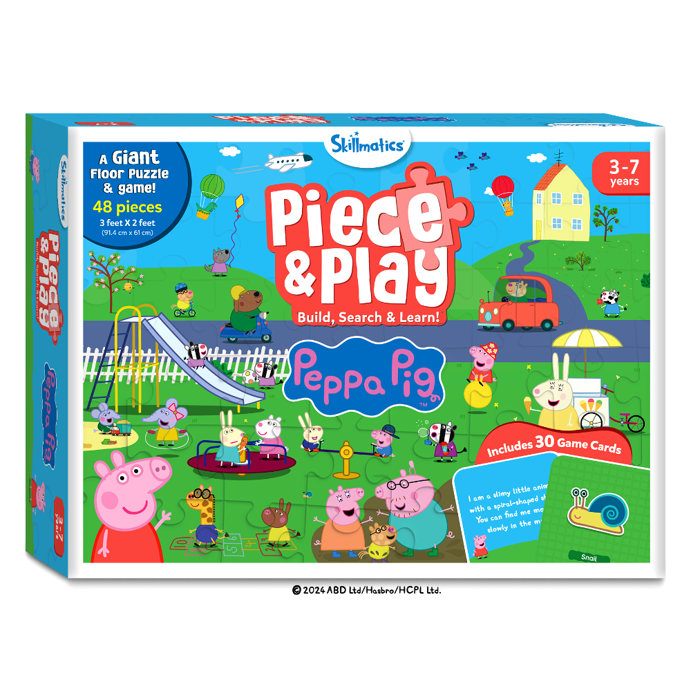 Skillmatics Peppa Pig Floor Puzzle & Game Piece & Play