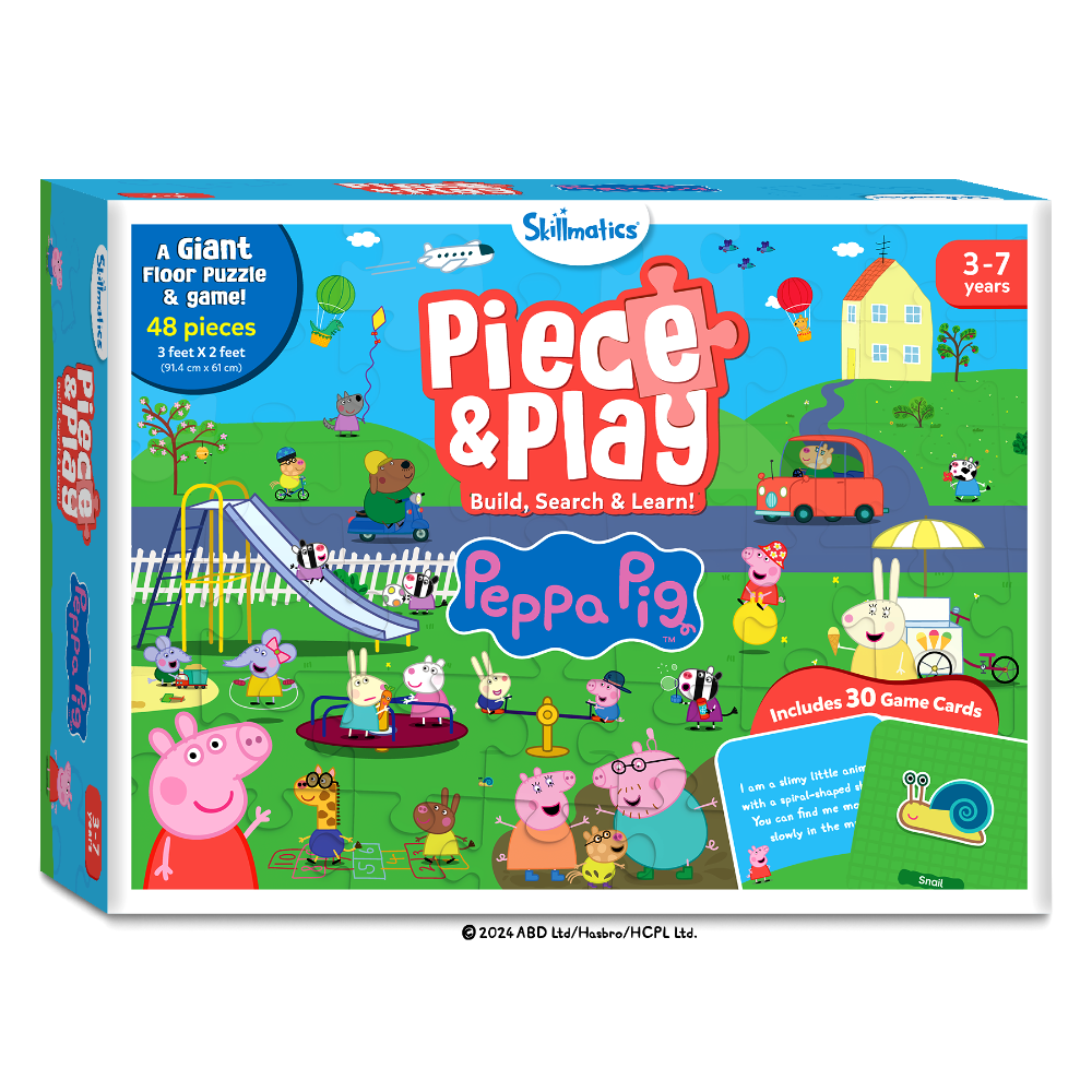 Skillmatics Peppa Pig Floor Puzzle &amp; Game Piece &amp; Play