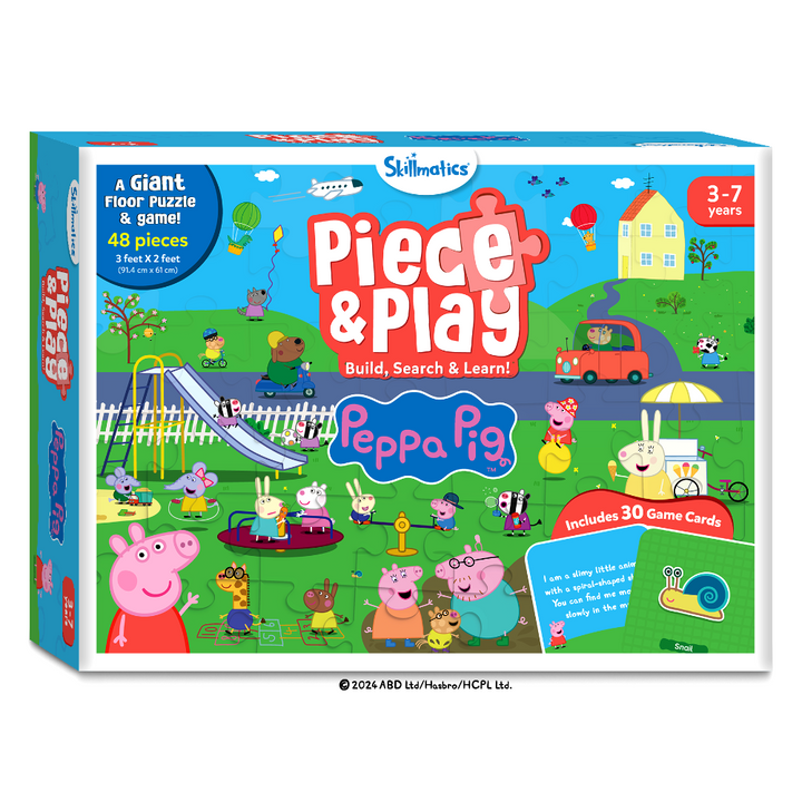 Skillmatics Peppa Pig Floor Puzzle &amp; Game Piece &amp; Play