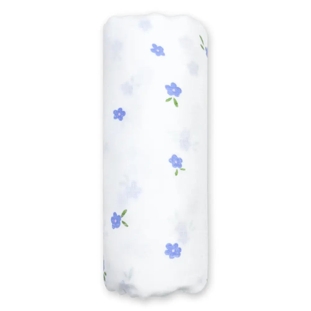 Nintara Baby Extra-Large Swaddle - 100% Organic Premium Muslin Cotton, 47" x 47" (119 cm x 119 cm), Ultra-Soft, Breathable &amp; Lightweight, Multipurpose, Hypoallergenic, Gift for Newborn Babies - Purple Blossom