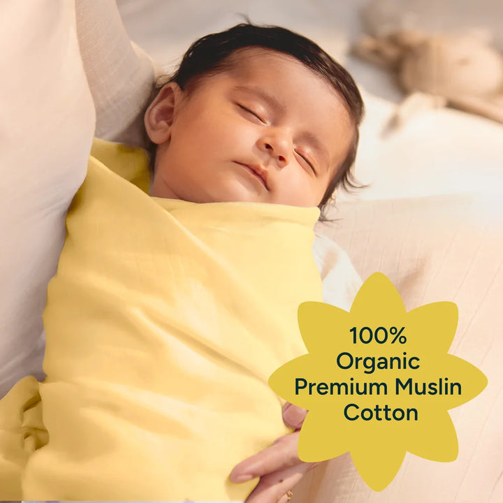 Nintara Baby Extra-Large Swaddle – Pack of 3, 47" x 47" (119 cm x 119 cm) - Sunshine Baby