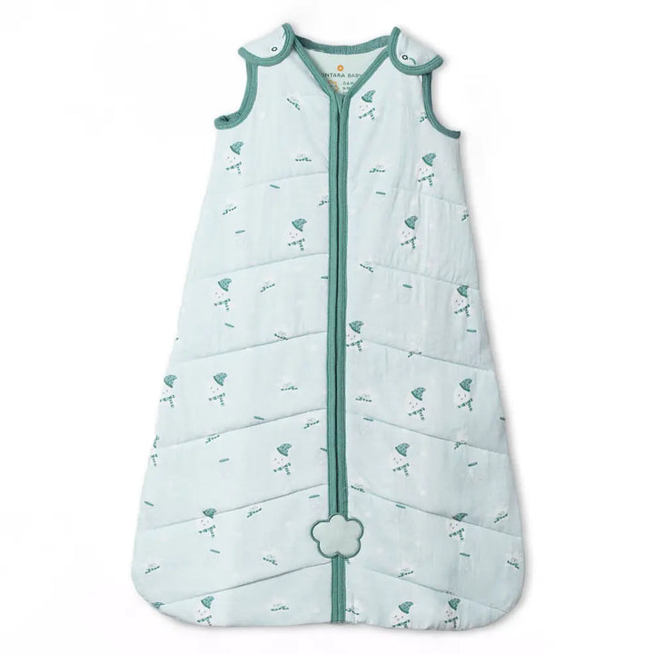 Nintara Baby 1.5 TOG Sleep Sack  -  Premium Organic Cotton, Soft, Breathable, Winter Swaddle &amp; Wearable Blanket for Newborns, Infants (0 - 6 Months), Unisex Baby Sleeping Bag, Gifts for Babies - Moonlit Magic