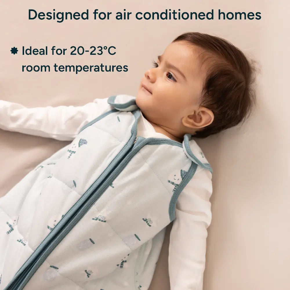 Nintara Baby 1.5 TOG Sleep Sack  -  Premium Organic Cotton, Soft, Breathable, Winter Swaddle &amp; Wearable Blanket for Newborns, Infants (12 - 18 Months), Unisex Baby Sleeping Bag, Gifts for Babies - Moonlit Magic