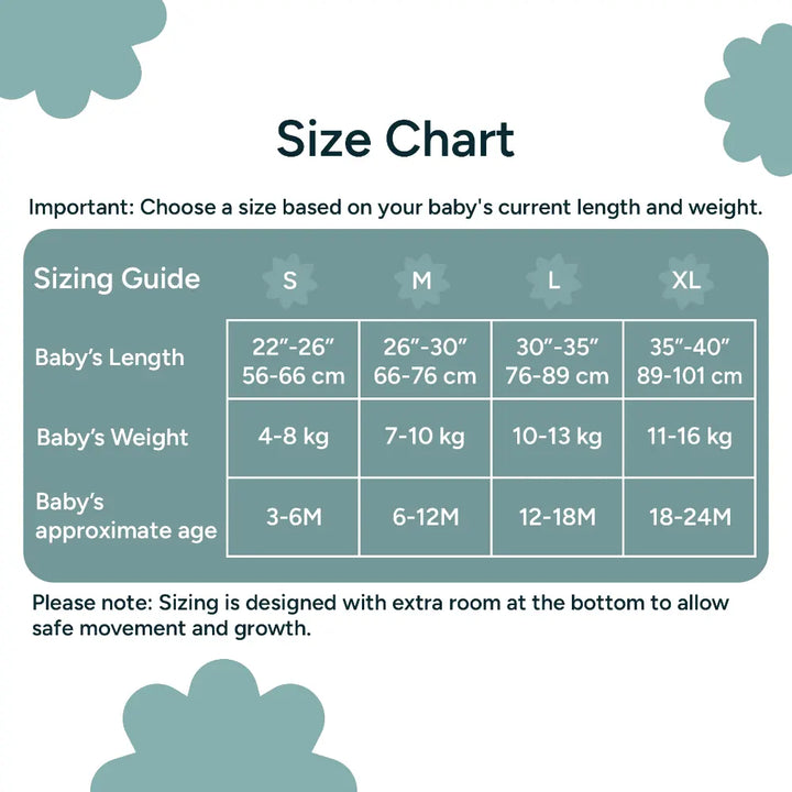 Nintara Baby 1.5 TOG Sleep Sack  -  Premium Organic Cotton, Soft, Breathable, Winter Swaddle &amp; Wearable Blanket for Newborns, Infants (12 - 18 Months), Unisex Baby Sleeping Bag, Gifts for Babies - Moonlit Magic
