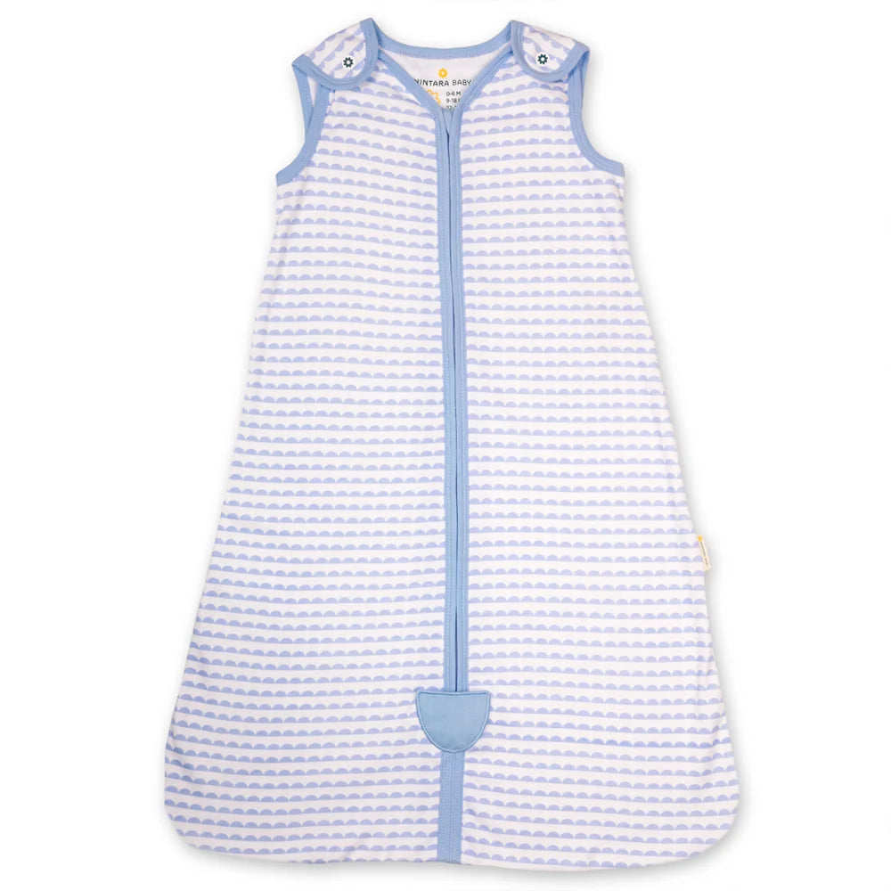 Nintara Baby 0.5 TOG Sleep Sack – Organic Cotton - Bumpy Skies