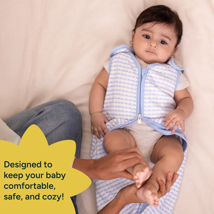 Nintara Baby 0.5 TOG Sleep Sack – Organic Cotton - Bumpy Skies