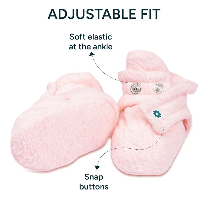 Nintara Baby Soft Cotton Booties - Pretty Pink (6-9M)