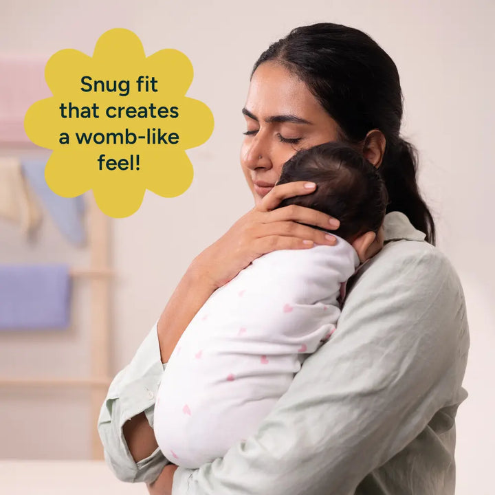 Nintara Baby Swaddle Wrap – Premium Organic Cotton, White | 0–2 Years | Unisex