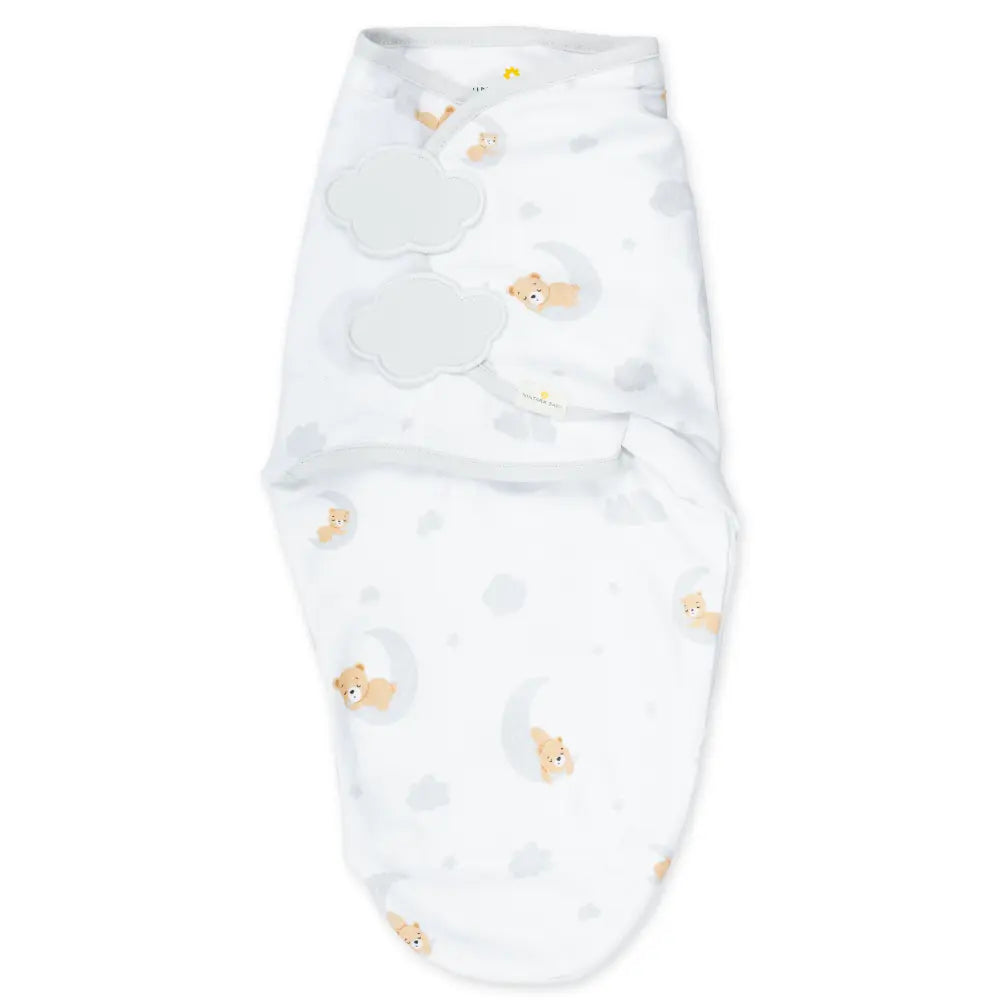 Nintara Baby Swaddle Wrap – Premium Organic Cotton, White | 0–2 Years | Unisex