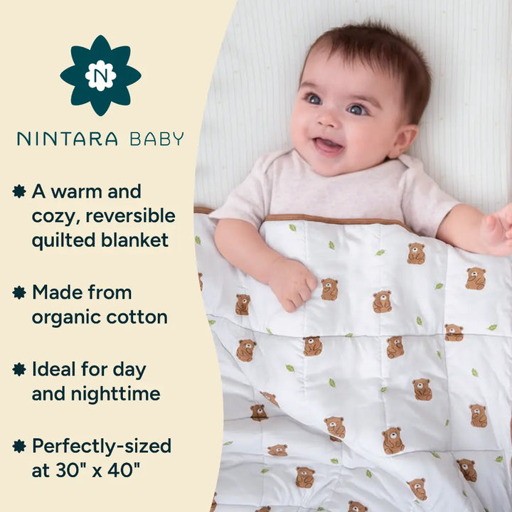 Nintara Baby The Little Comforter - (Thick Blanket) - Bear Hugs