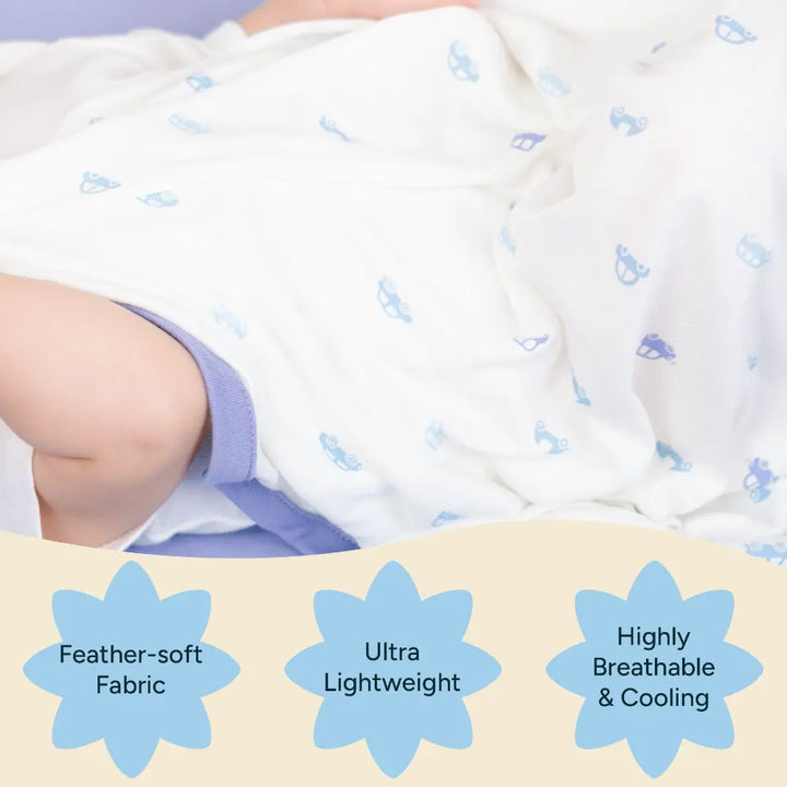 Nintara Baby Breezy Blanket – Ultra-Light Baby Blanket, 30 x 40 Inches | Vroom, Vroom! Light