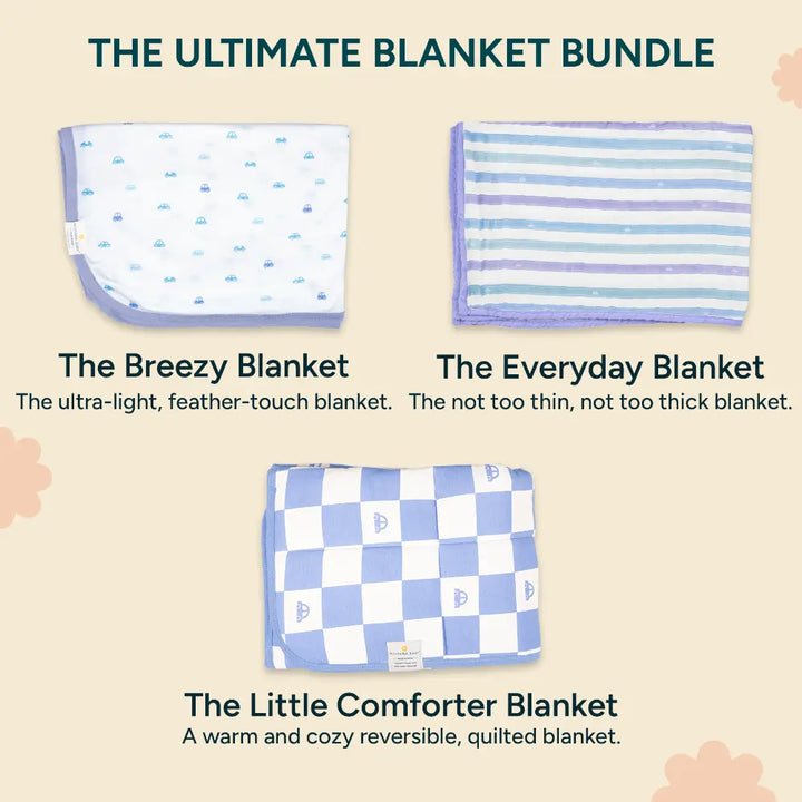 Nintara Baby The Ultimate Blanket Bundle - (Combo Pack - Thin+Medium+Thick Blanket)