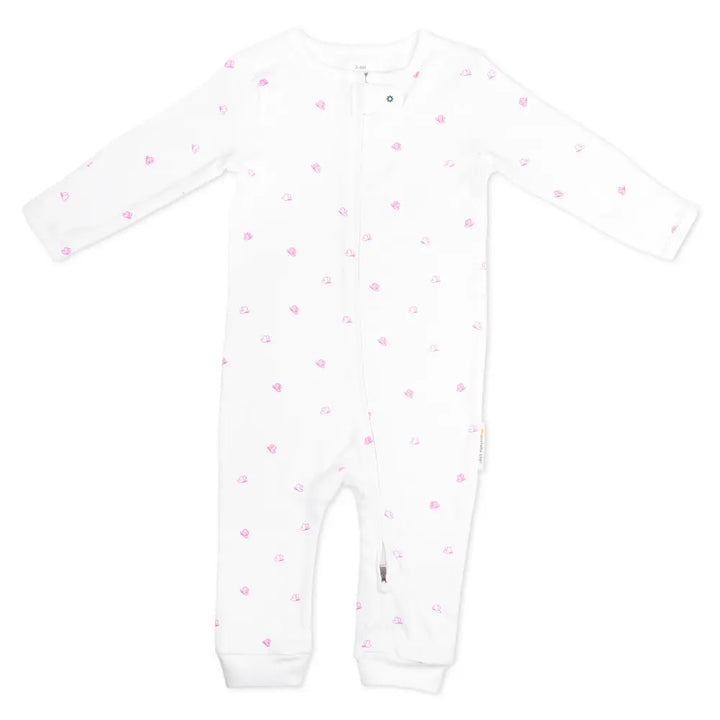 Nintara Baby Zip-Up Footless Bodysuit – 100% Organic Cotton - Flutter Flutter