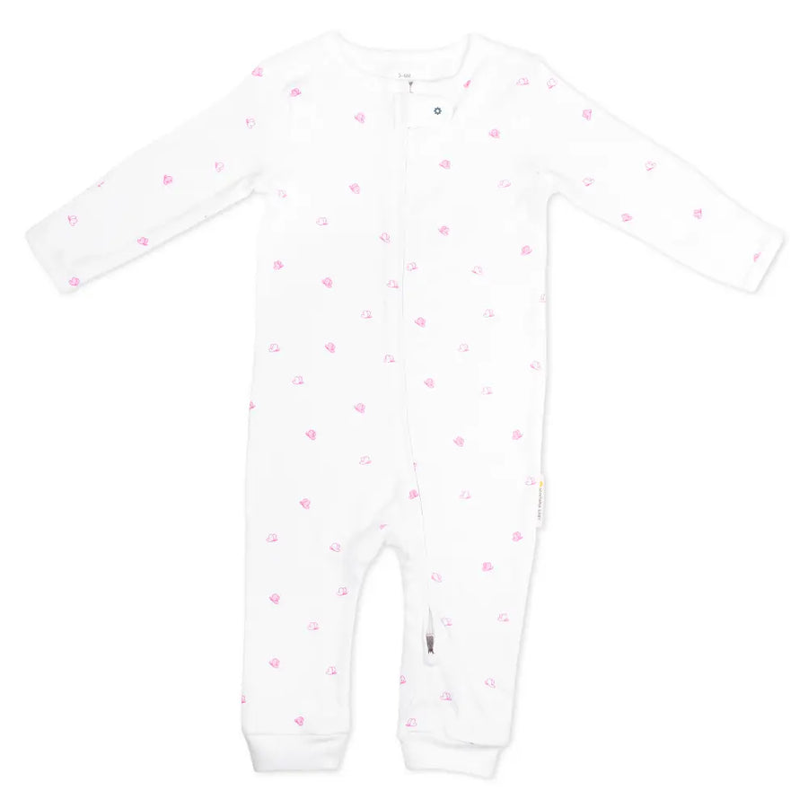 Nintara Baby Zip-Up Footless Bodysuit – 100% Organic Cotton - Flutter Flutter