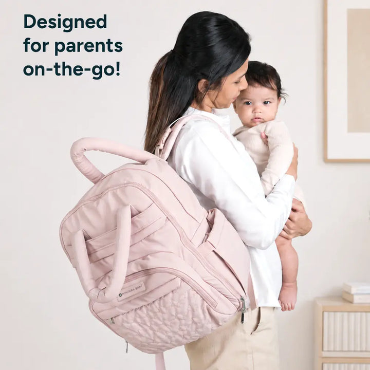 Nintara Baby Diaper Bag for Mothers – Water-Resistant Baby Travel Bag - Beige