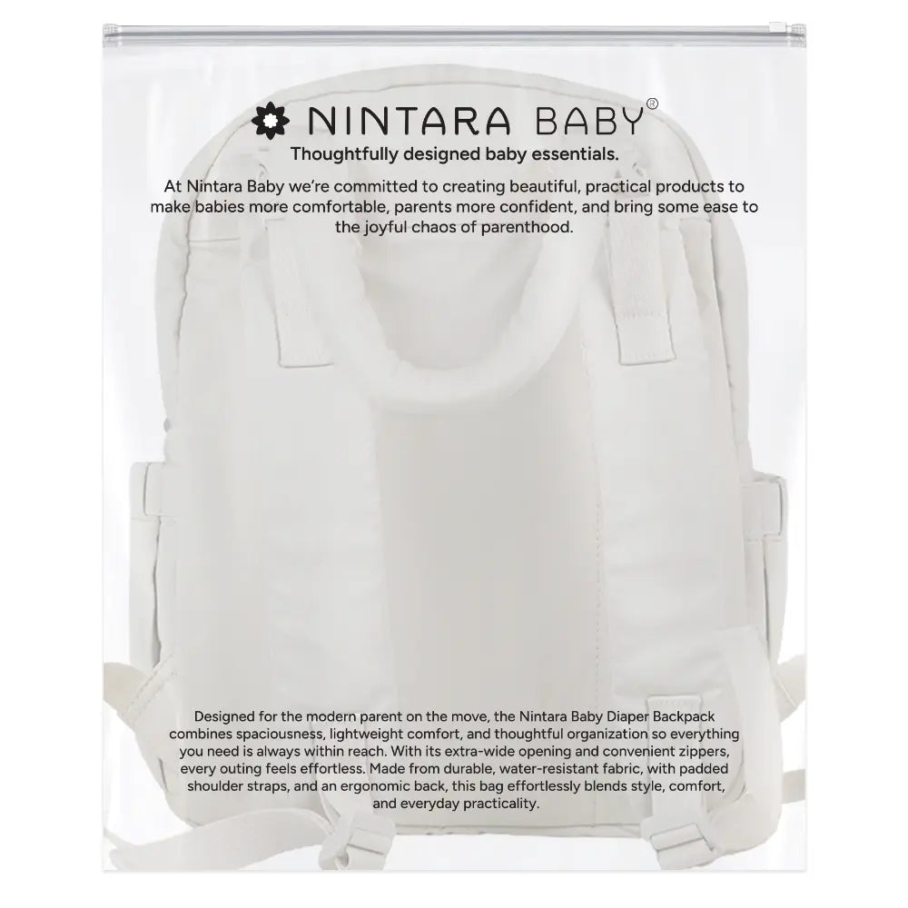 Nintara Baby Diaper Bag for Mothers – Water-Resistant Baby Travel Bag - Beige