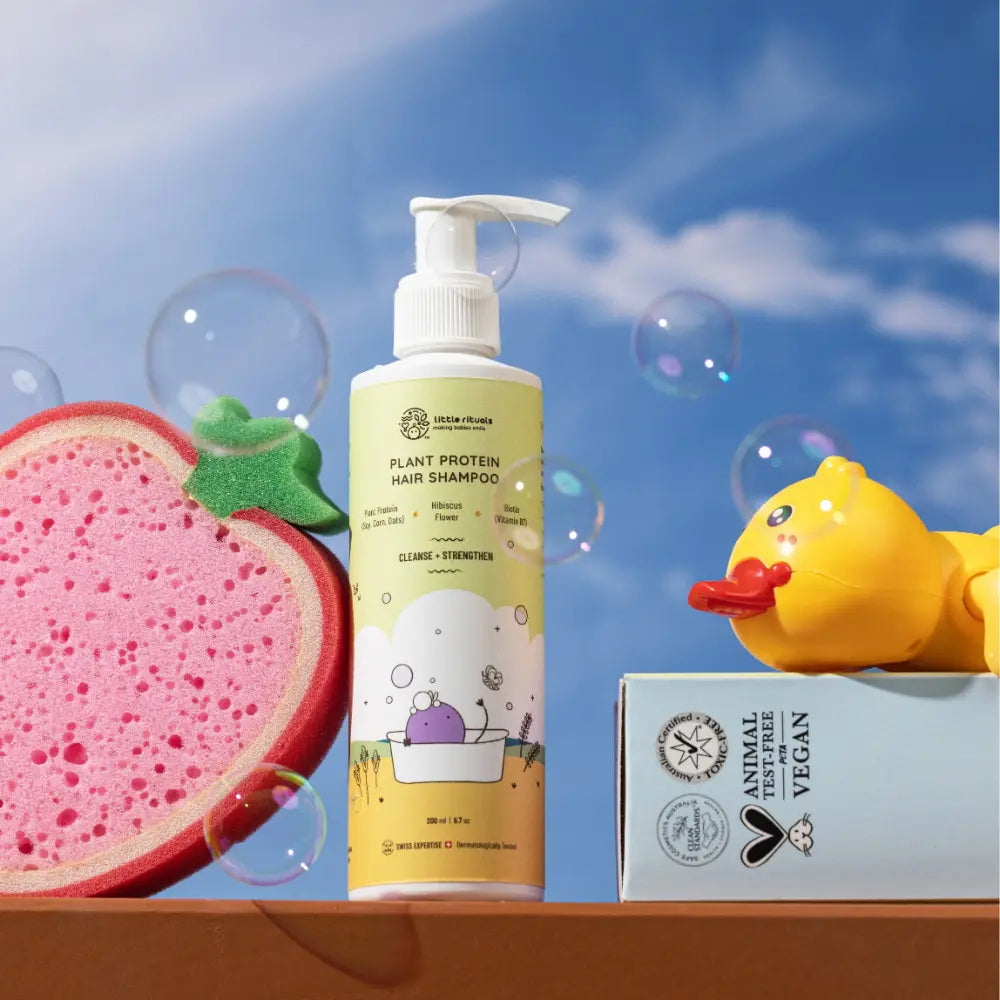 Little Rituals Plant Protein Hair Baby &amp; Kids Hair Shampoo pH Balanced -  Tear Free I MADE SAFE I Hibiscus -  Biotin -  200 ml
