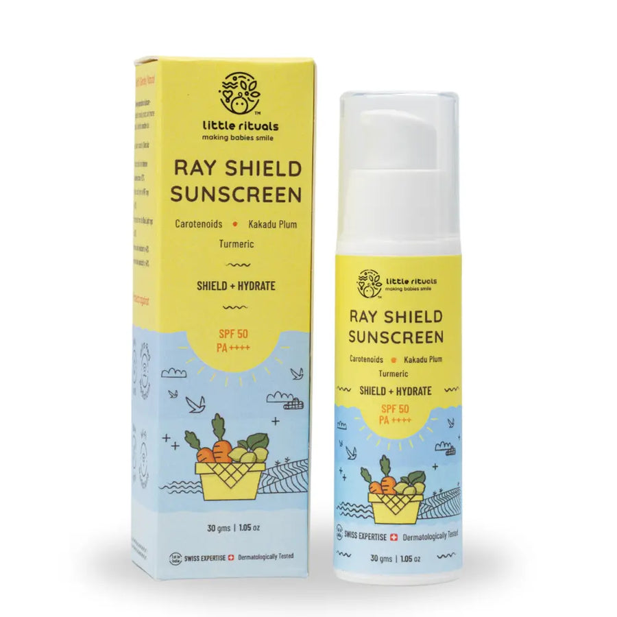 Little Rituals Organic Baby Sun Screen SPF 50+ with WiFi and Blue Light Protection