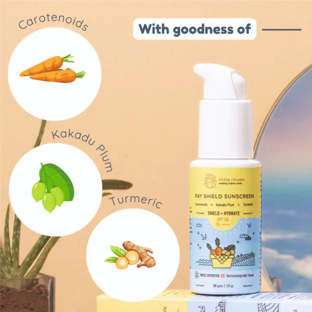 Little Rituals Organic Baby Sun Screen SPF 50+ with WiFi and Blue Light Protection