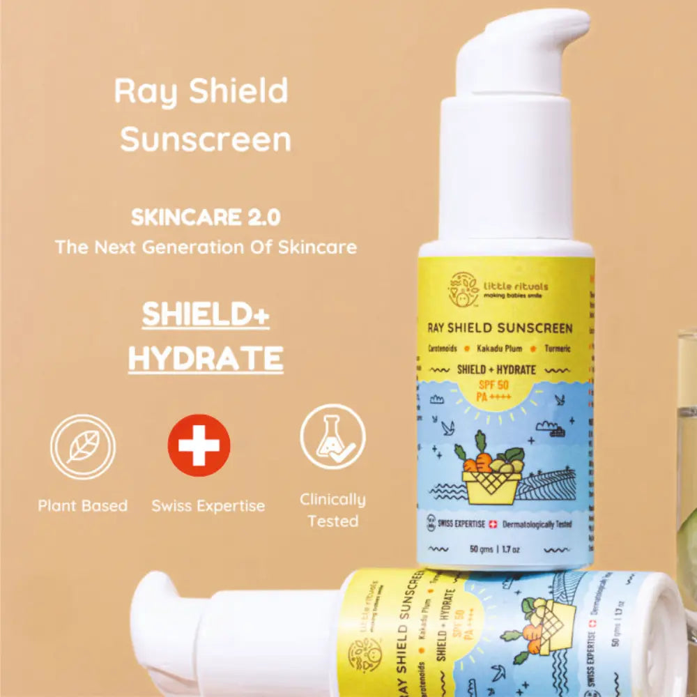 Little Rituals Organic Baby Sun Screen SPF 50+ with WiFi and Blue Light Protection