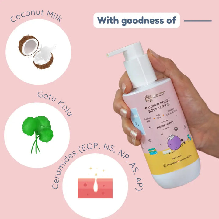 Little Rituals Barrier Boost Baby Body Lotion I MADE SAFE I Ceramide -  Gotu Kola -  Coconut Milk (250 ml)