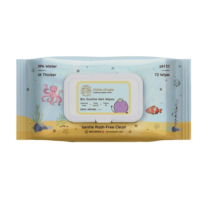 Bio Soothe Wet Wipes 72 Pieces - Pack of 1