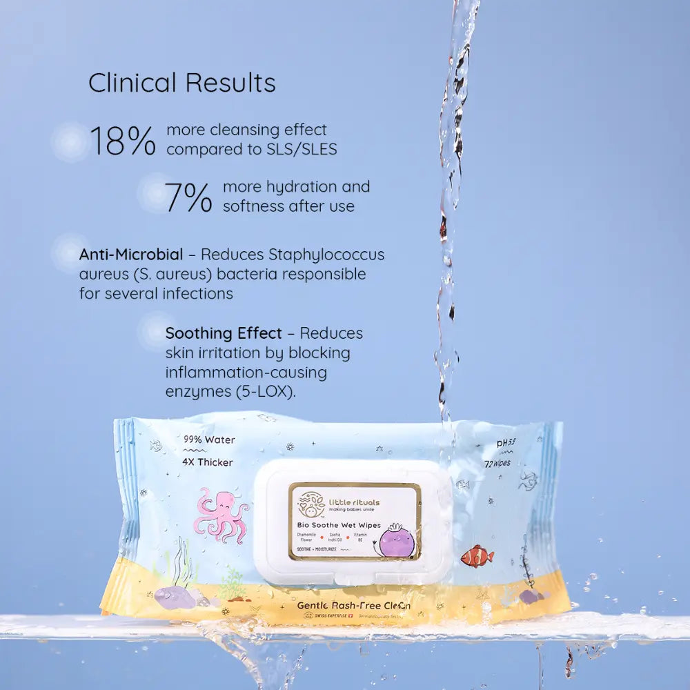 Bio Soothe Wet Wipes 72 Pieces - Pack of 1