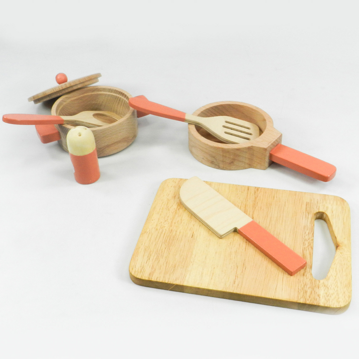 Playbox Grill &amp; Chill Wooden Cooking &amp; Kitchen Toy Set