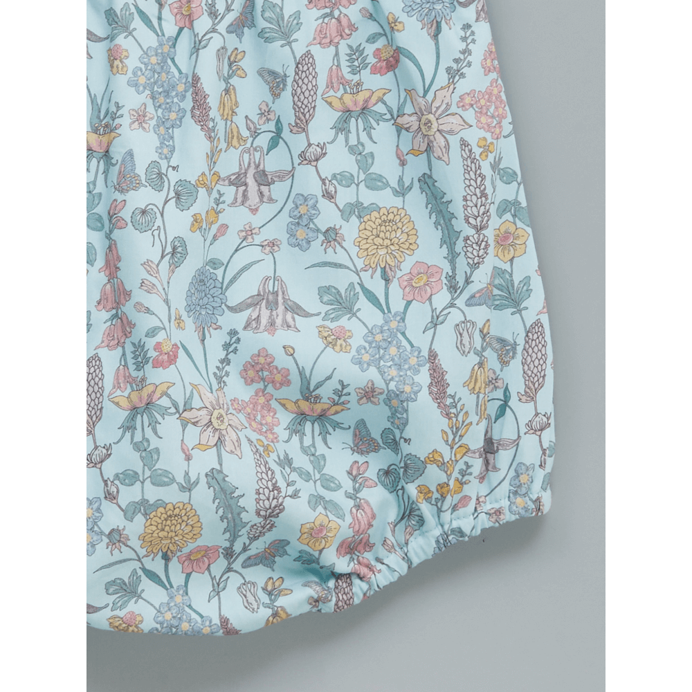 Liz Jacob Arctic Paradise Handwoven Cotton Sateen Romper – Digital Print
