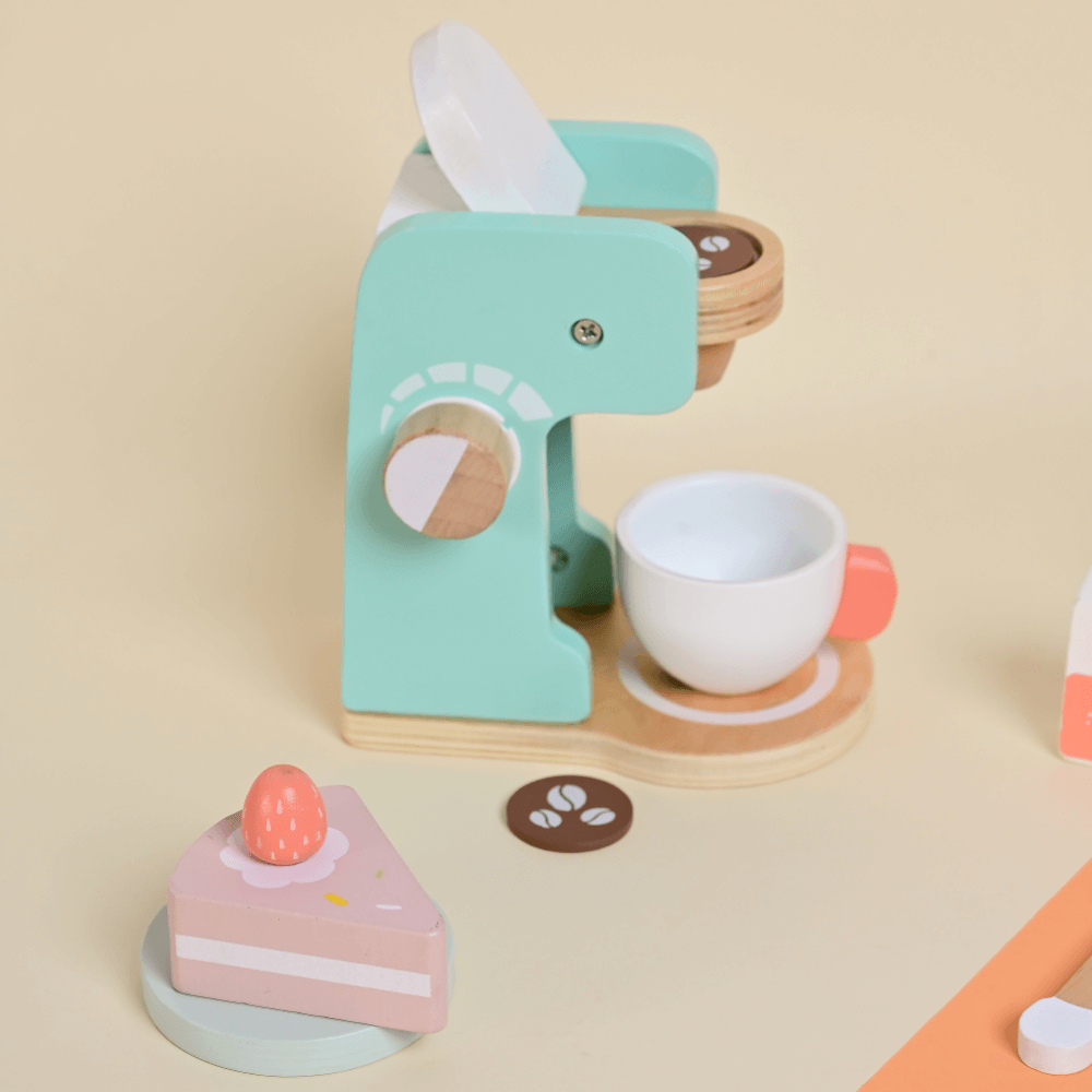 Playbox Wooden Coffee Maker Play Set