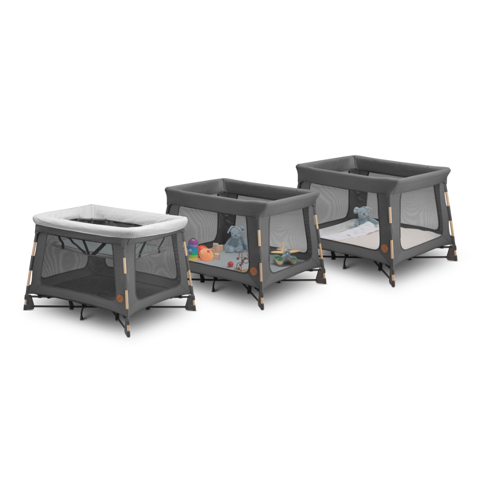 Maxi-Cosi Swift 3-in-1 Travel Cot &amp; Playpen, Birth - 3.5 Years - Graphite