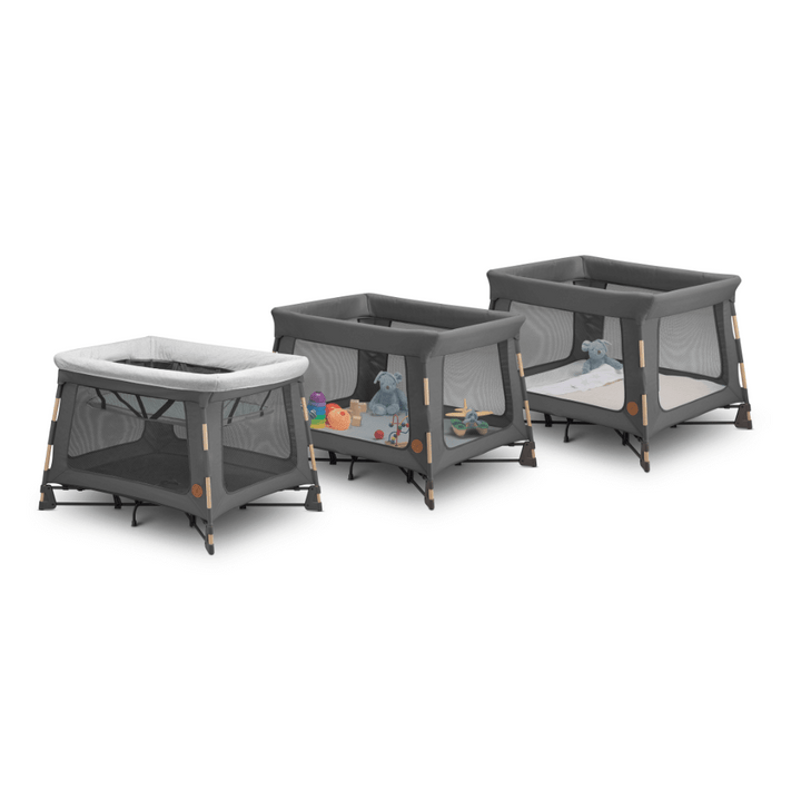 Maxi-Cosi Swift 3-in-1 Travel Cot &amp; Playpen, Birth - 3.5 Years - Graphite
