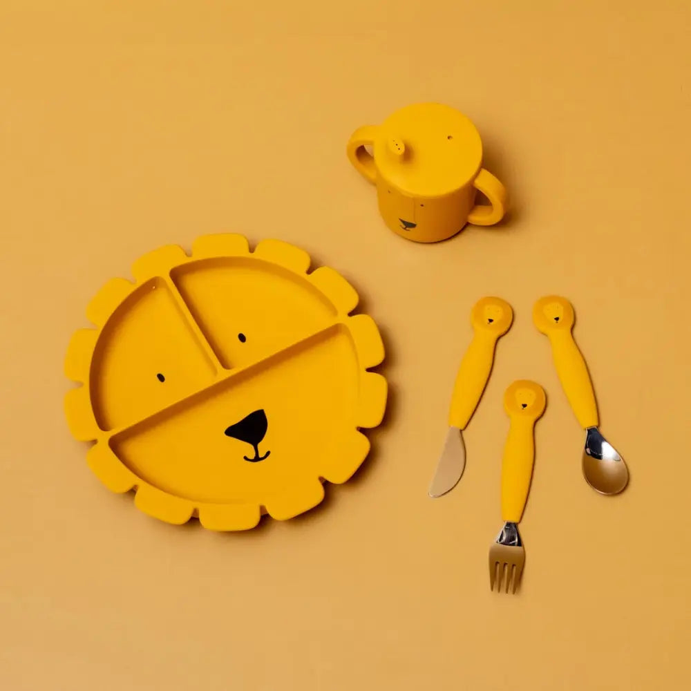 Trixie Silicone Divided Suction Plate - Mr. Lion