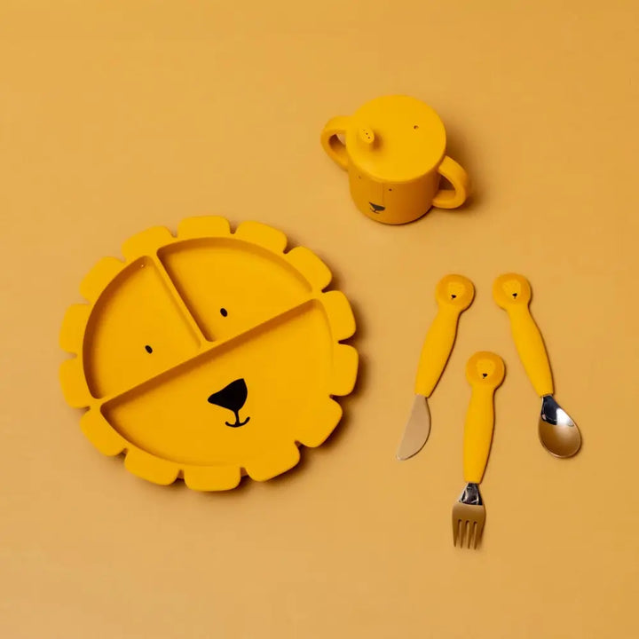 Trixie Silicone Divided Suction Plate - Mr. Lion