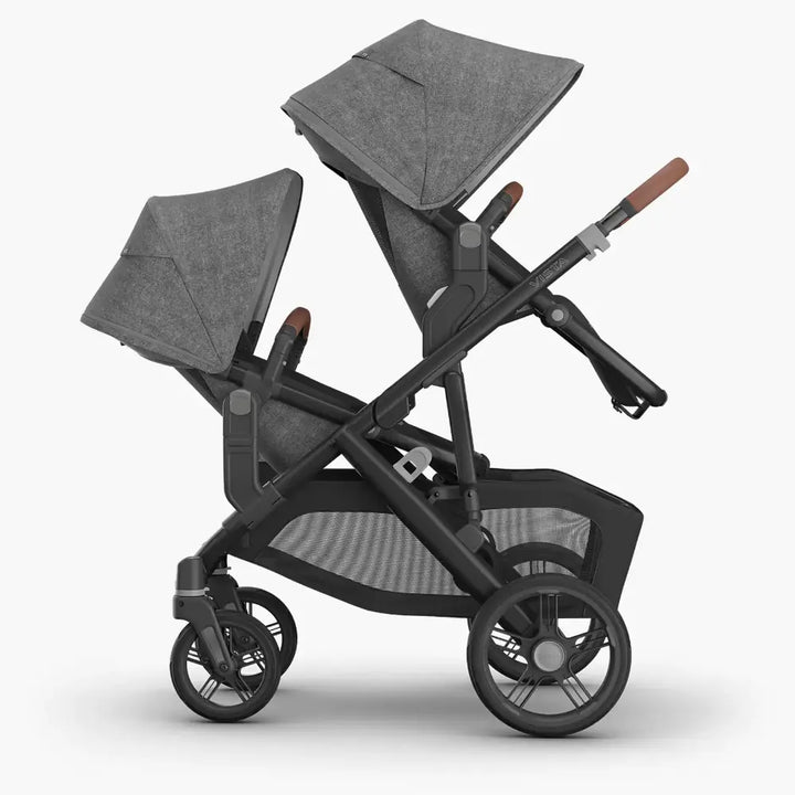 UPPAbaby RumbleSeat V3, Sibling/Twin Seat for Vista V3 Stroller, Multi Seat Configurations, Forward and Rear Facing, Up to 18 kgs - Greyson/Charcoal
