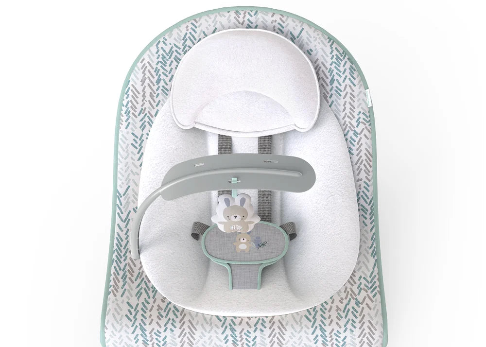 Ingenuity Keep Cozy 3-in-1 Grow with Me Baby Bouncer, Rocker &amp; Toddler Seat with Soothing Vibrations, 0 - 30 months - Spruce