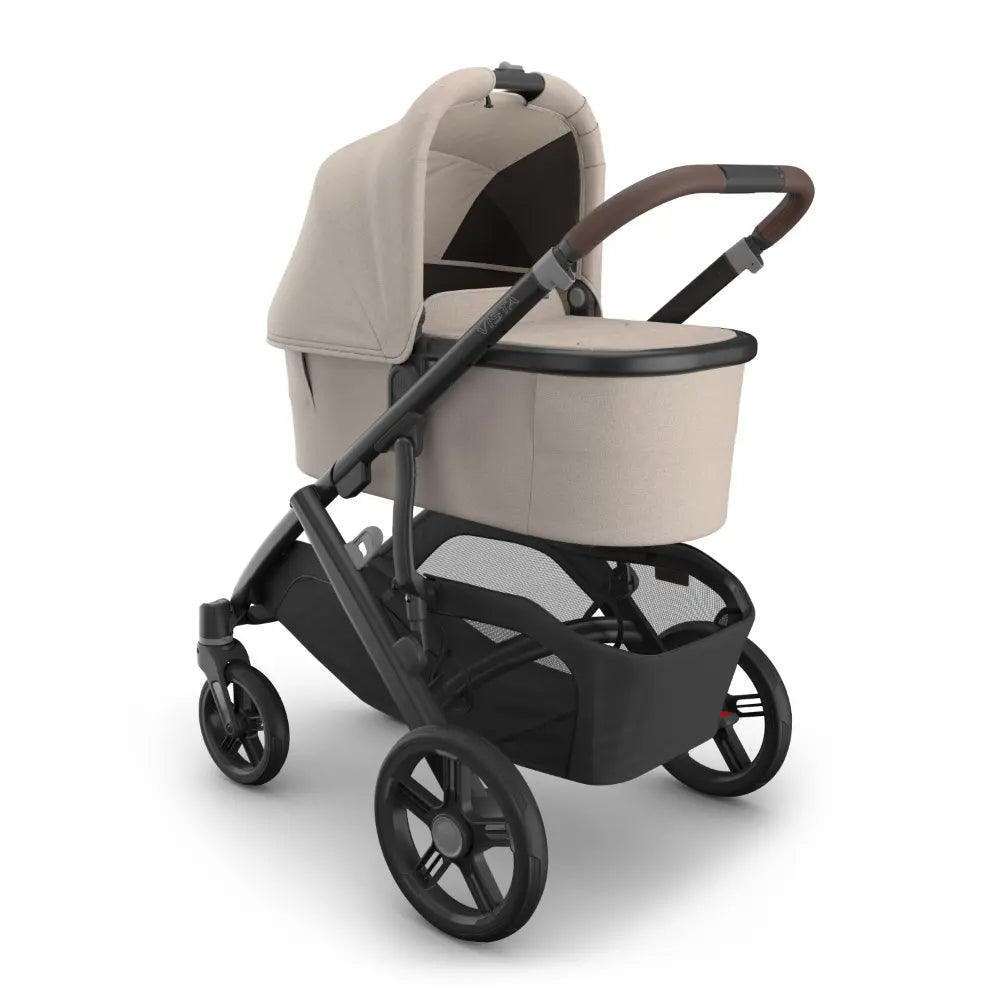 UPPAbaby Newborn Foldable Bassinet V3, Flat Recline, Stroller Carry Cot, Includes Breathable Mattress, For Kona, Cruz, Vista Stroller -  Ada/Sandstone
