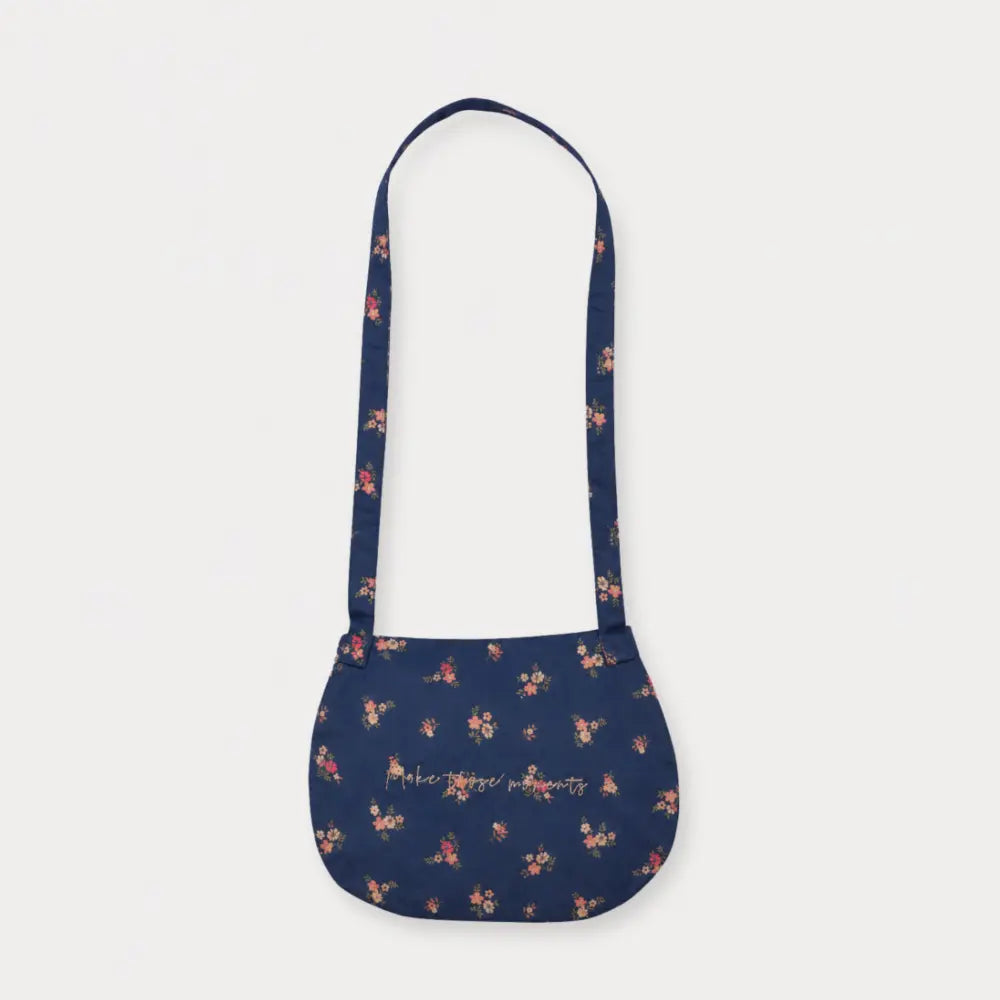 Early Sunday Hudson Purse For Girls - Ditsy Bouquet Navy