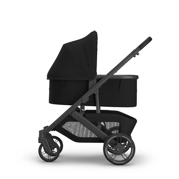 UPPAbaby Newborn Foldable Bassinet V3, Flat Recline, Stroller Carry Cot, Includes Breathable Mattress, For Kona, Cruz, Vista Stroller -  James/Black