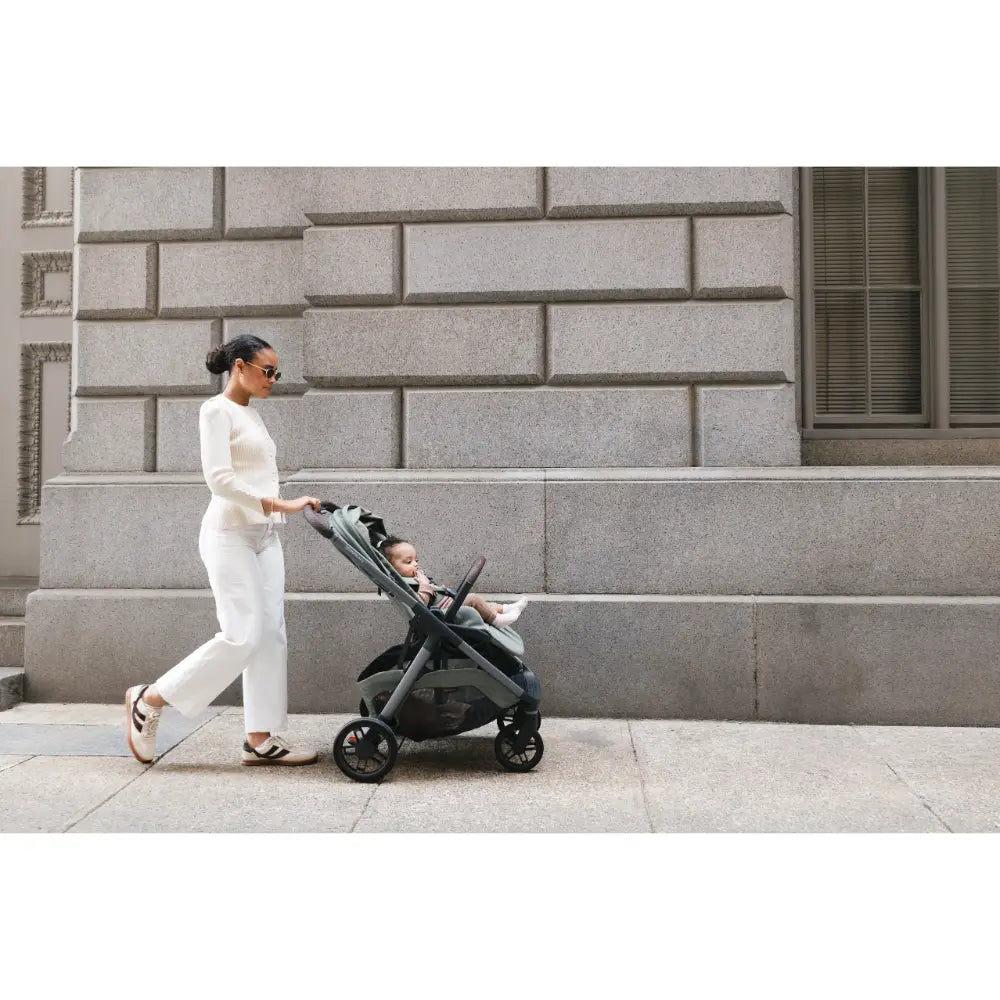 UPPAbaby Kona Stroller, Compact, Reversible Seat, Flat Recline, One Hand Fold, Includes Rain Cover &amp; Insect Net, Suitable from Birth - Ada/Sandstone