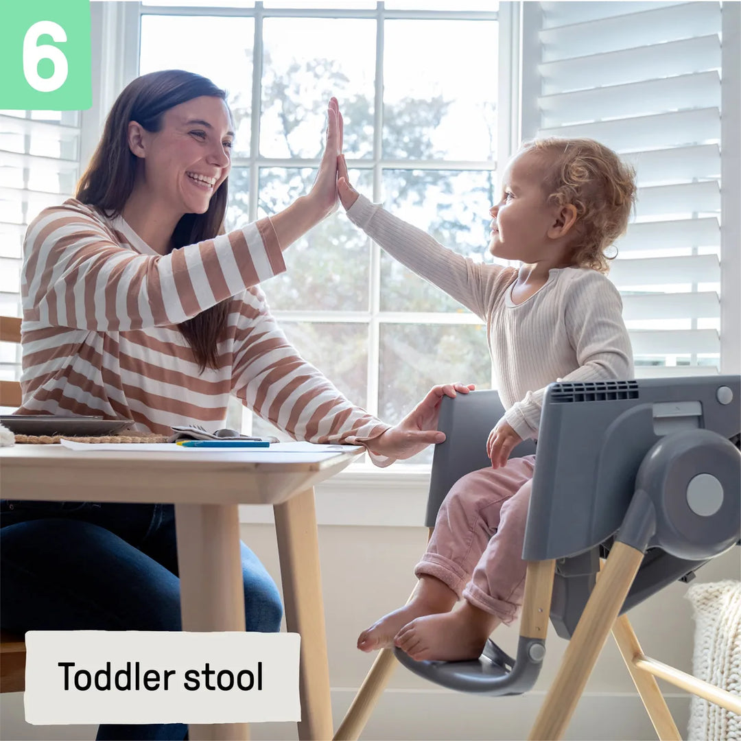 Ingenuity Proper Positioner Deluxe 7-in-1 High Chair with Recline, Rocking Infant Seat &amp; Booster Mode, Ergonomic Seat with Posture Support, 0-5 years