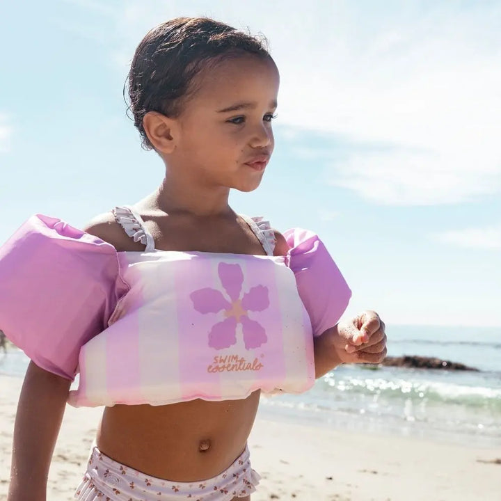 Swim Essentials Puddle Jumper, Kids Floatation Vest for Ages 2–6 Years, Pink Flower Market