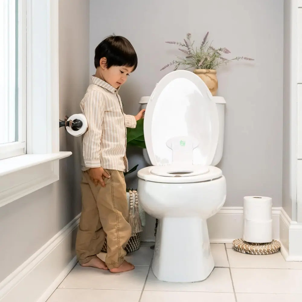 Ingenuity Flip &amp; Sit Potty Toddler Toilet Training Seat for Round &amp; Elongated Toilets, 18- 60 months