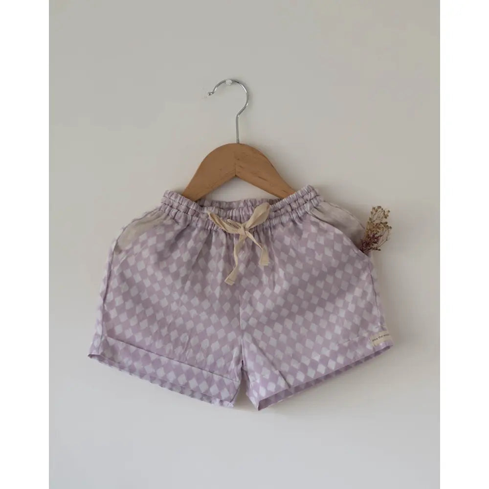 Love The World Today Shared Secrets Co-Ord In Lilac Rhombus For Boys