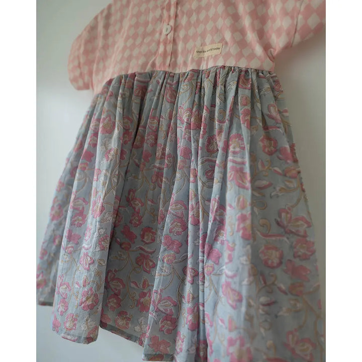 Love The World Today Tassel Dress For Girls In Sky Blue Butterfly