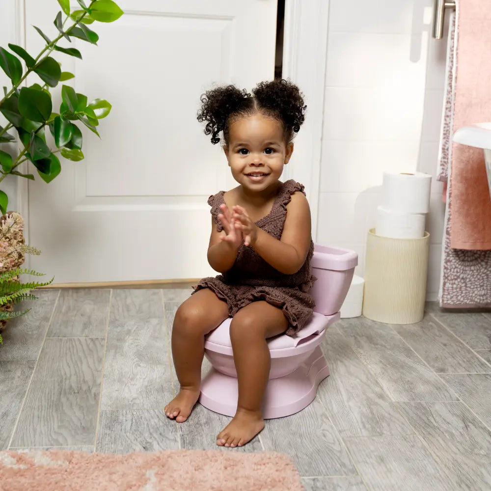 Ingenuity My Size Potty Pro 2-in-1 Toddler Potty Training Toilet with Flush Sound &amp; Detachable Potty Ring, 18 - 60 months, c